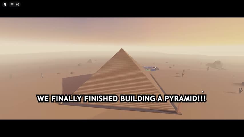 Build the Pyramid: cinematic shot
