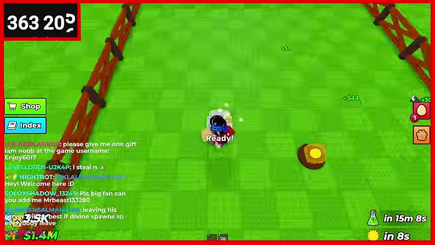 Steal An Egg: hatch in the pen, light beam